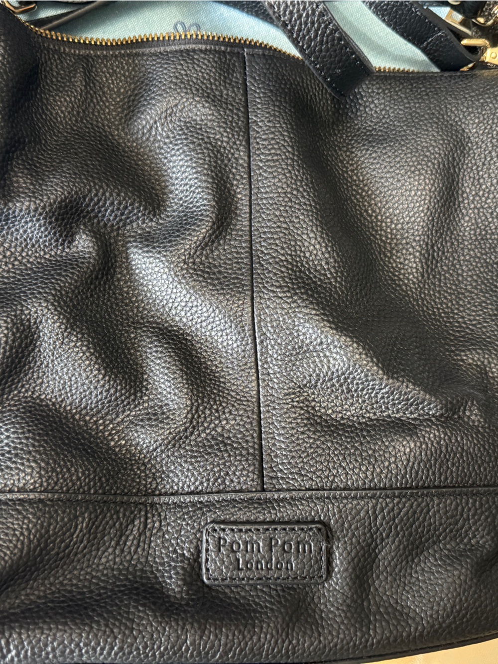Pom Pom London Westminster black leather